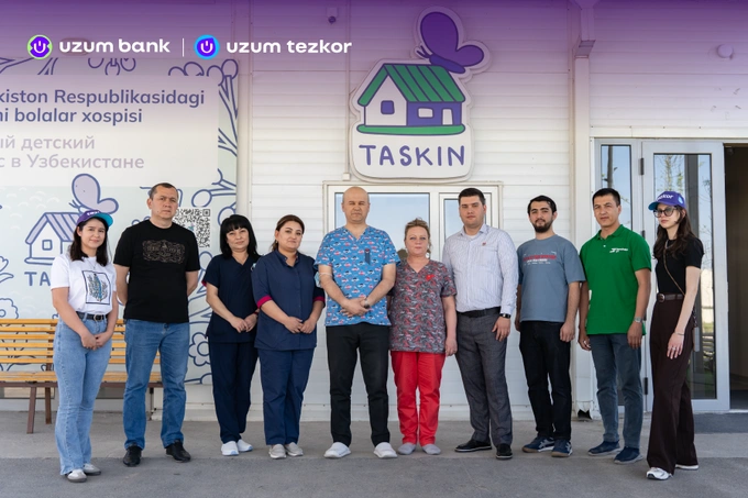 Uzum Tezkor и Uzum Bank собрали 250 млн сумов для хосписа «Таскин»