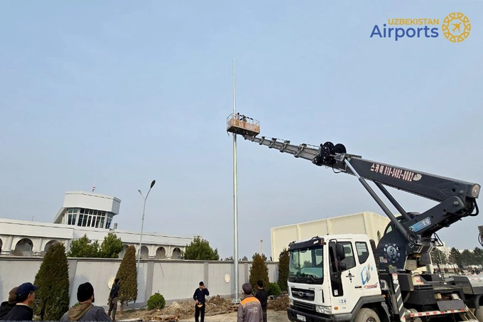 aeroport, farg'ona aeroporti, perron, ta'mirlash, uzbekistan airports