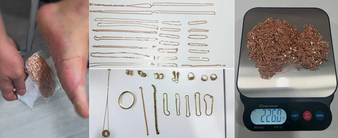 dxx, oltin, qonun buzilishi, tilla buyumlar