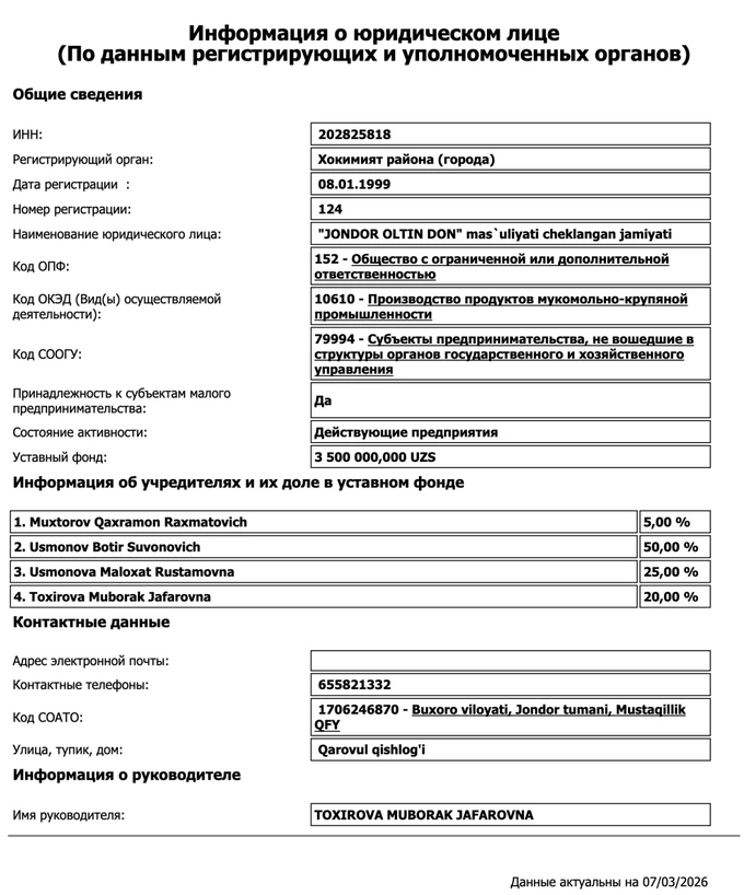 жамшид ходжаев, пошлины, рис, экспорт