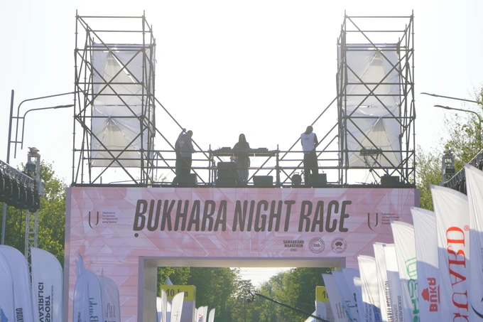 bukhara night race, uzcard, реклама