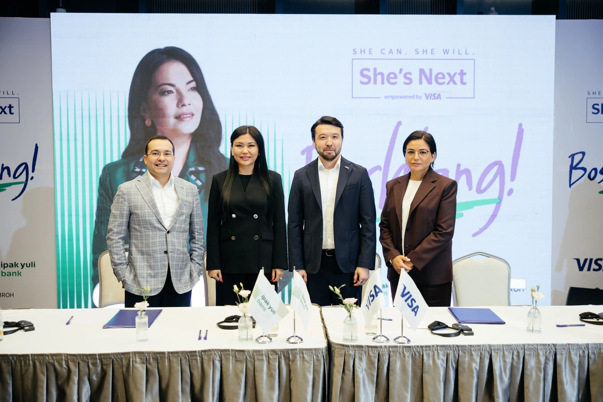 Visa и Ipak Yuli Bank запустили первую волну She’s Next в Узбекистане