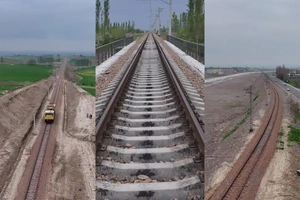 На электрифицированной ж/д линии Байткурган — Паркент завершили строительные работы