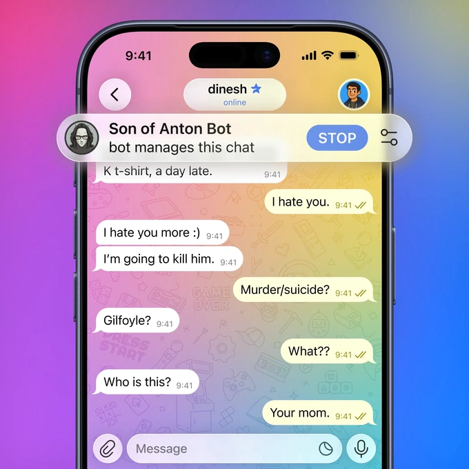 telegram, yangilanish
