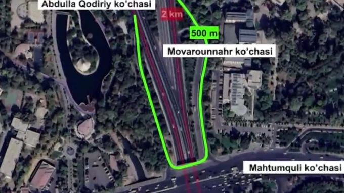 abdulla qodiriy ko'chasi, avtomobillar, toshkent, yo'l harakati