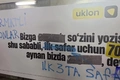 uklon, баннер, метро ташкента