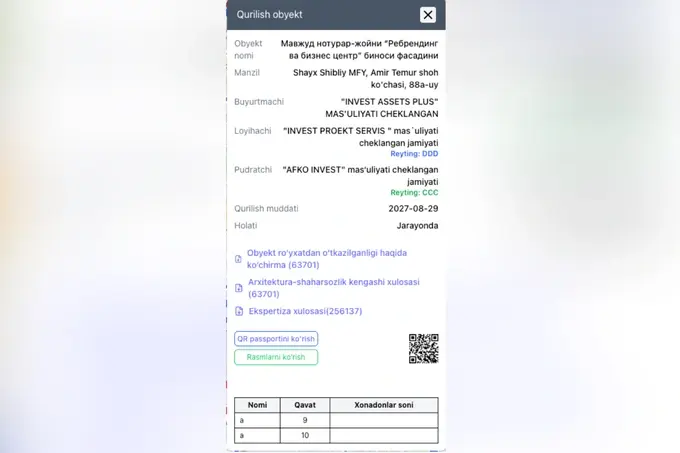 ko'chmas mulk, tekshirish, yangi qurilgan uy