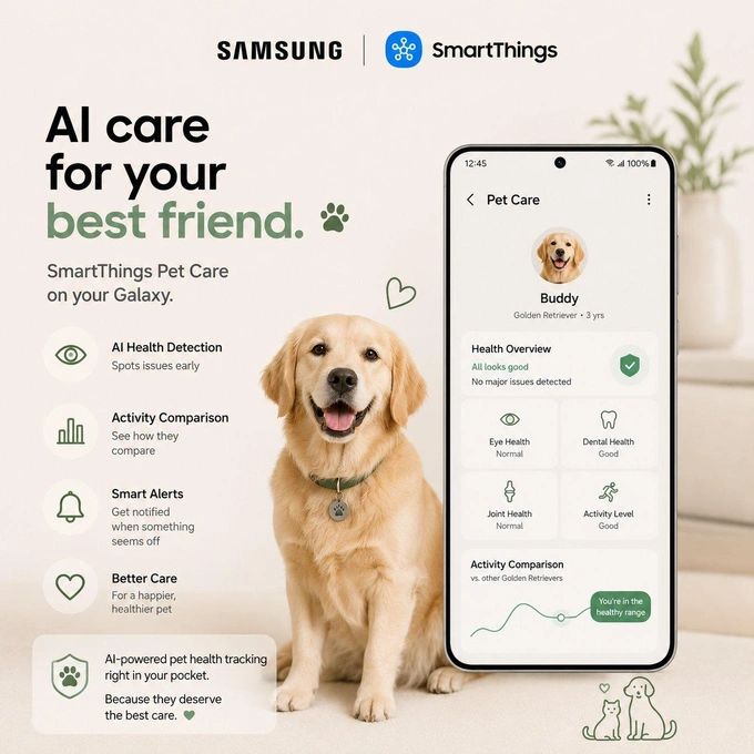 nazorat, salomatlik, samsung, smartfon, uy hayvonlari