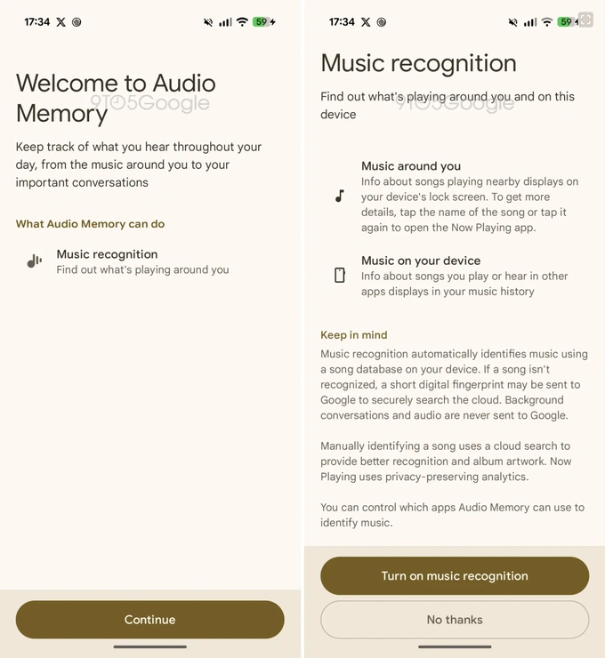 android, audio xotirasi