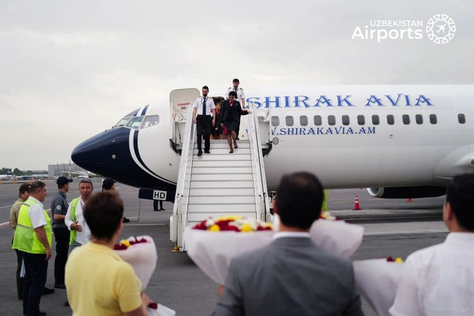 shirak avia, uzbekistan airports, авиарейсы, армения, ереван