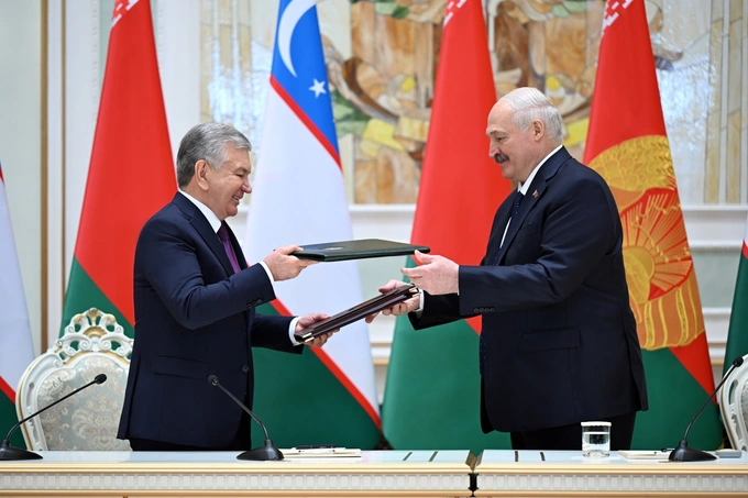 aleksandr lukashenko, belarus, hujjatlar, prezident, shavkat mirziyoyev