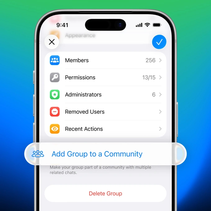 telegram, yangilanish