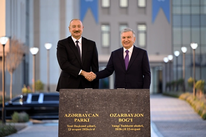 ilhom aliyev, ozarbayjon, ozarbayjon bog‘i, shavkat mirziyoyev, yangi toshkent