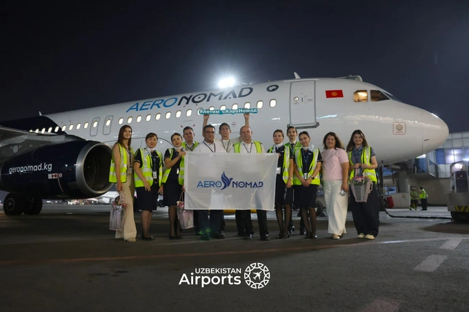 aero nomad, aviaqatnovlar, bishkek, qirg‘iziston, uzbekistan airports