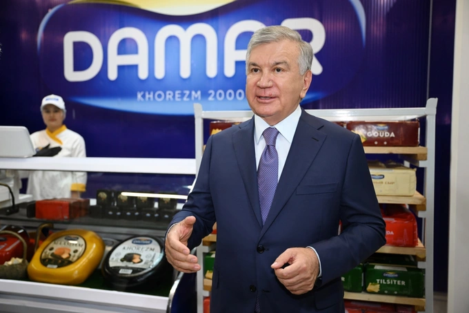 damar, молоко, продовольствие, тилло домор, хорезм, шавкат мирзиеев