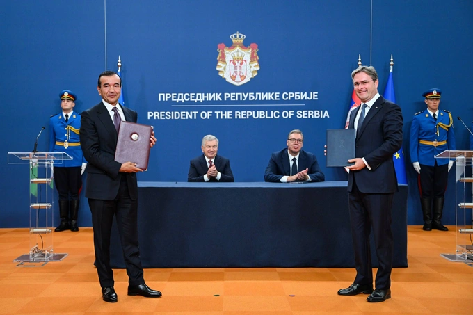 aleksandr vuchich, hujjatlar, prezident, serbiya, shavkat mirziyoyev