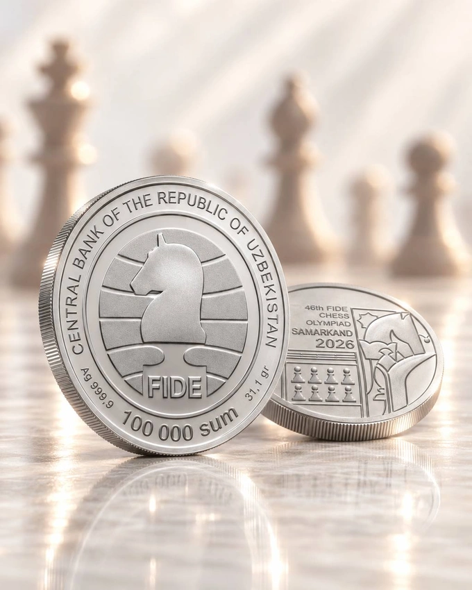 esdalik tangalari, kumush, markaziy bank, oltin, shaxmat, shaxmat olimpiadasi