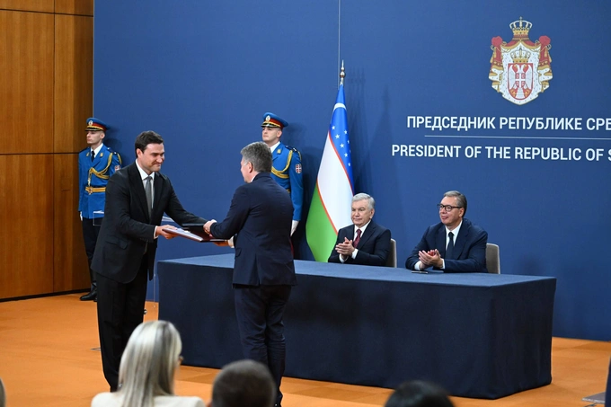 aleksandr vuchich, hujjatlar, prezident, serbiya, shavkat mirziyoyev