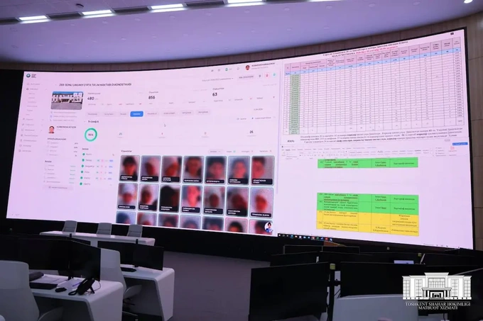 Toshkent maktablarida davomatni nazorat qiluvchi Face ID tizimi ishga tushirildi