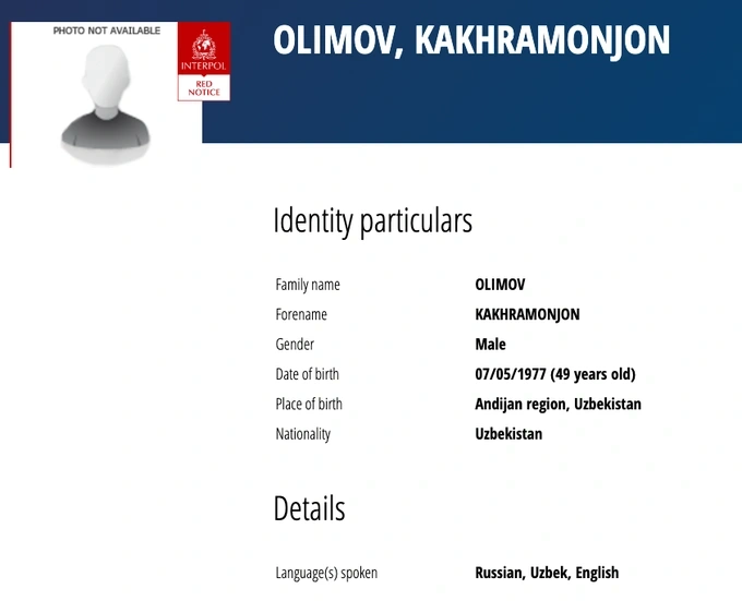 anorbank, interpol, kakhramonzhon olimov