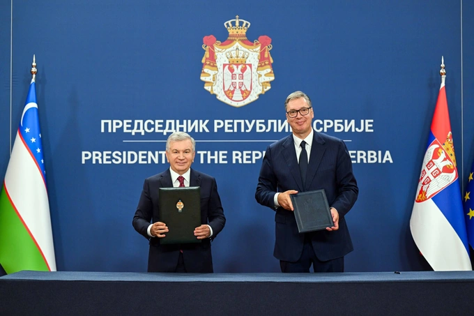 aleksandr vuchich, hujjatlar, prezident, serbiya, shavkat mirziyoyev