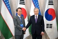 shavkat mirziyoyev, shinhan bank, south korea