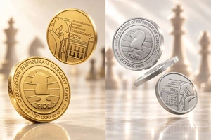 Markaziy bank Shaxmat olimpiadasiga bag‘ishlangan oltin va kumush tangalarni chiqaradi