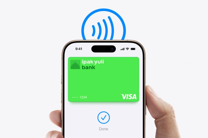 Ipak Yuli Bank Apple Pay xizmatini ishga tushirdi