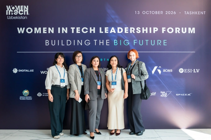 В Ташкенте прошел Women in Tech Leadership Forum при поддержке Ipak Yuli Bank